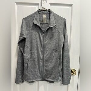 SHAPE Gray Stretch Active Full Zip Two Pockets Jacket SIZE MEDIUM Pre Loved